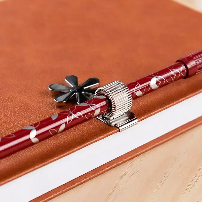 Wholesale Asterisk Pen Clip Platinum for your store Faire