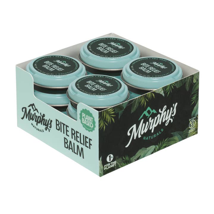 Murphy's Naturals - Wholesale Healing Salve/Balm/Cream - Bite Relief Soothing Balm Tin (0.75oz) - Display of 12