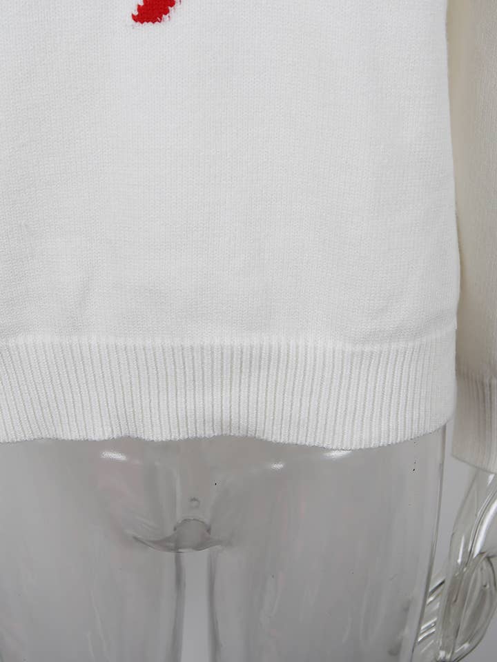 Hope & Sunshine - Wholesale Knit Sweater - Women's - Valentine's Heart Pullover Sweater82