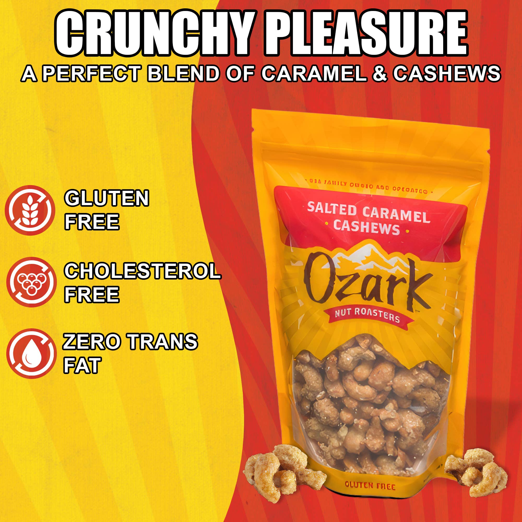 Ozark Nut Roasters - Wholesale Nuts - Gold - Salted Caramel Cashews 3
