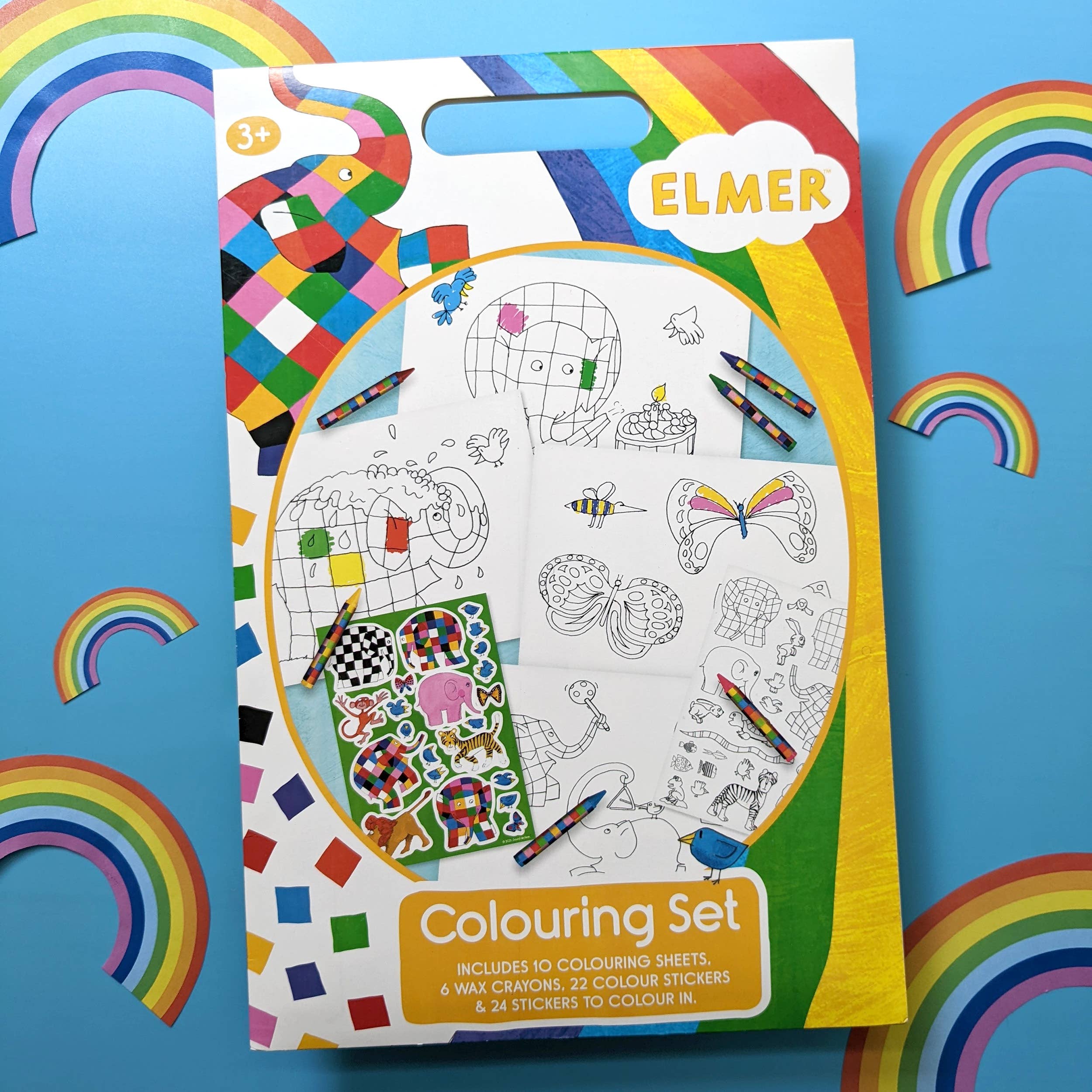 Robert Frederick Ltd - Wholesale Coloring & Activity Book - Kids & Baby - Elmer A4 Colouring Set1