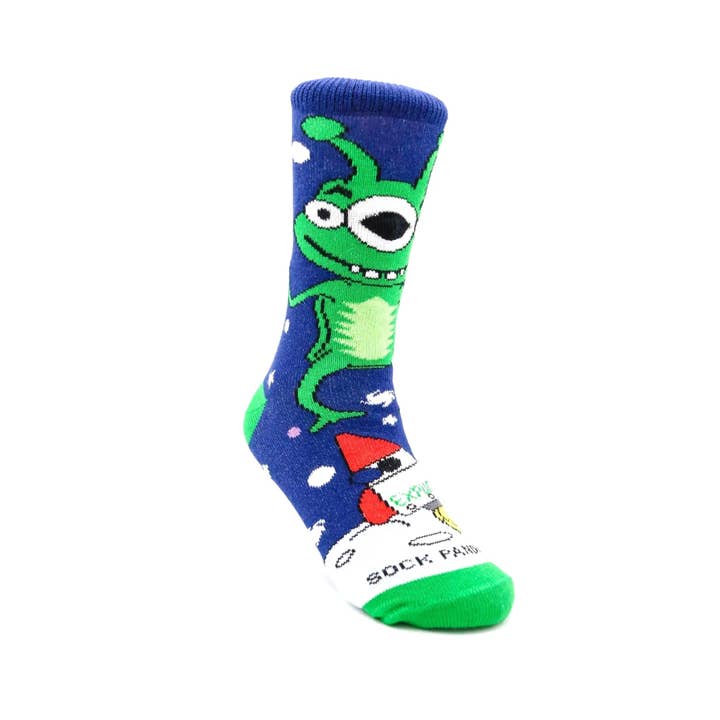 Sock Panda - Vendita all'ingrosso Calzini - Bambini - Calzini Cotan the Alien (0-7 anni) di Sock Panda3