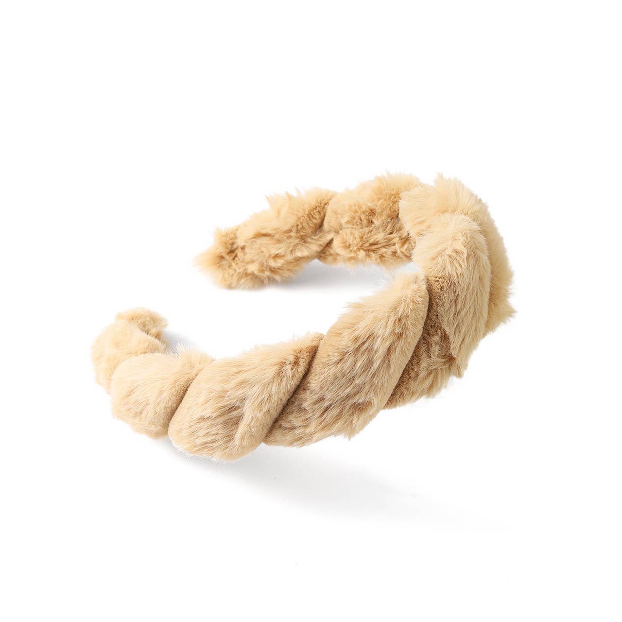 Selini New York - Wholesale Fashion Headband - Women's - " C " Shaped Faux Fur Twisted Headband5