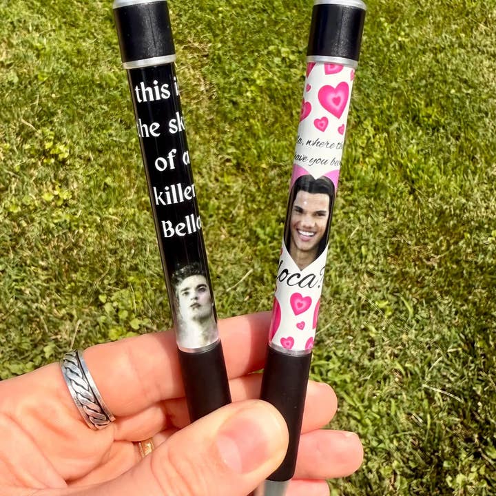 Corkscrew Curiosities - Wholesale Pen - Twilight Inspired Pen - Team Edward & Team Jacob