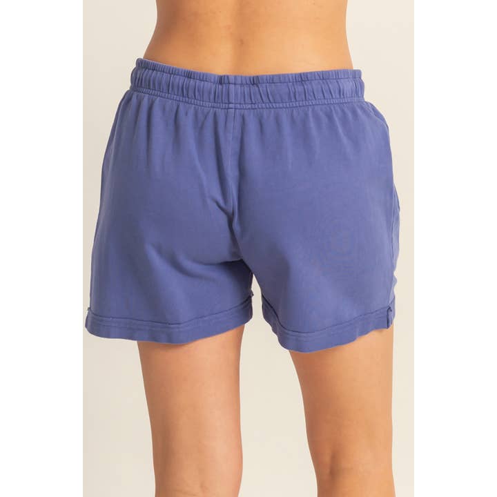 HYFVE - Wholesale Shorts - Women's - DZ25A872-Pigment Dyed Raw Edge Detail Shorts