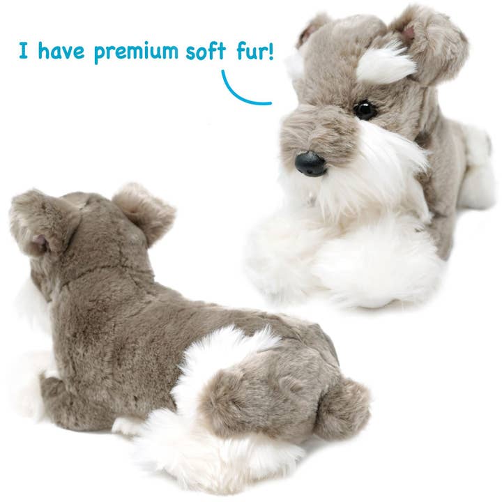 VIAHART Toy Co. - Wholesale Stuffed/Plush Toy - Kids & Baby - Siegfried The Schnauzer | 7 Inch Stuffed Animal Plush