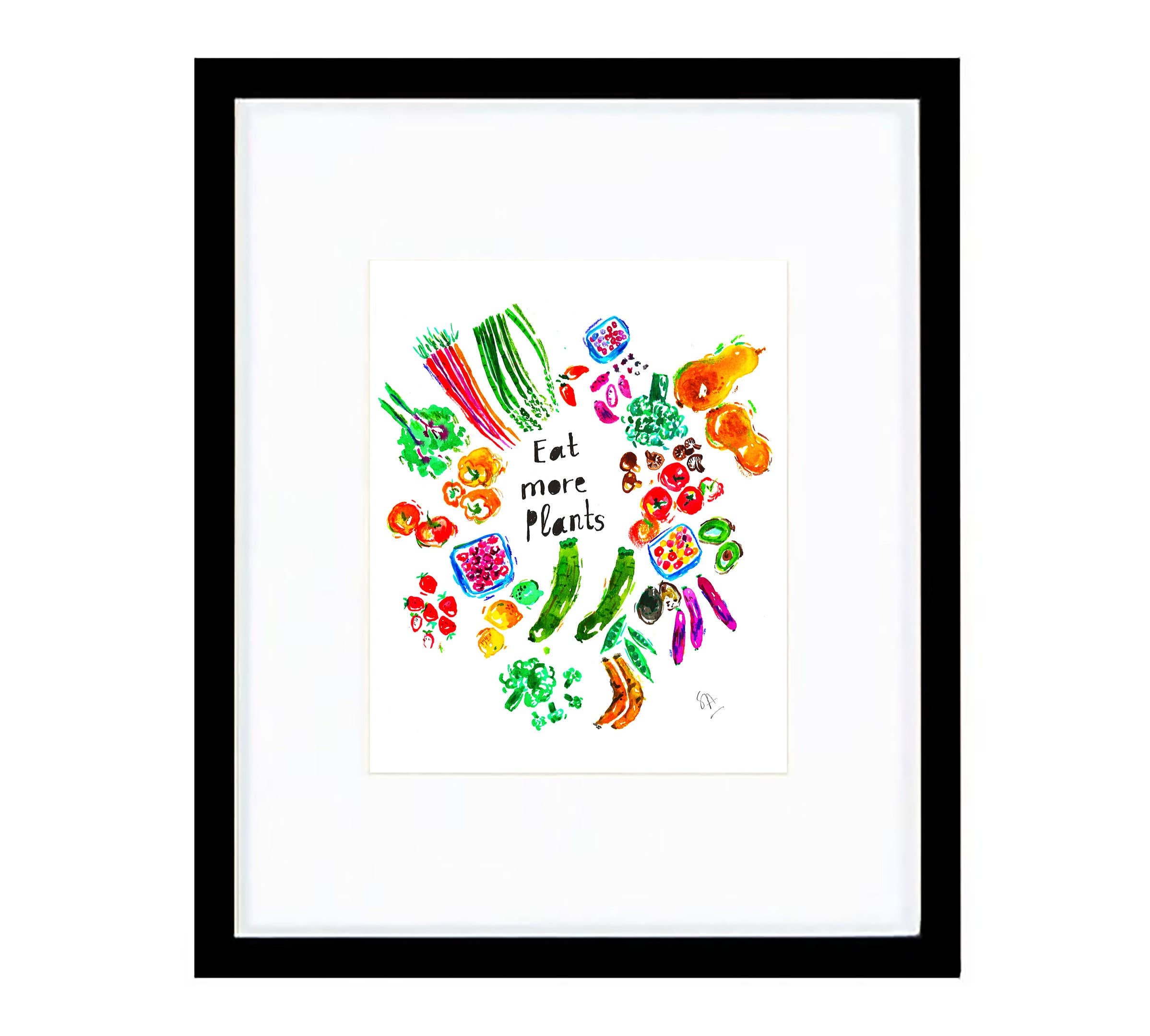 LadooLadoo – Impressão artística por atacado – Imprimir, comer mais planta, arte de parede de cozinha1