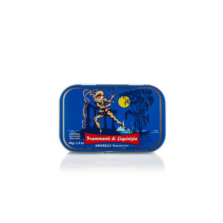 Amarelli Fabbrica Di Liquirizia - Wholesale Licorice - HARLEQUINO tin box 40g Anise flavored Licorice Made in Italy