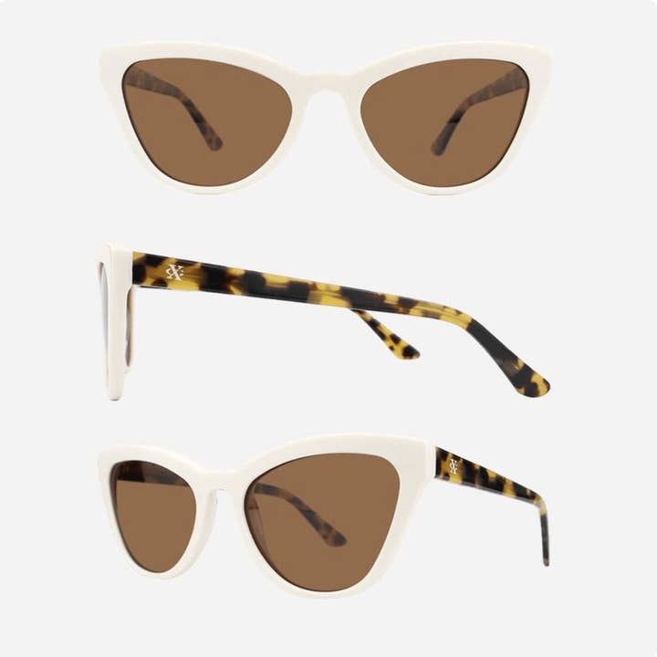 Aspen - Polar White + Golden Tortoise voor wholesale door GRECHX