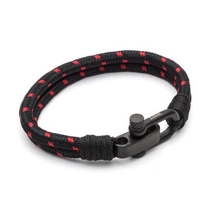 Grillete deportivo ajustable rojo/negro para venta al por mayor de Midhaven Ltd - Tribal Steel