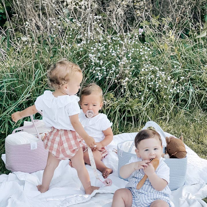 Fephas - Wholesale Diaper Caddy - Baby - Rope Diaper Caddy | Misty Blue9