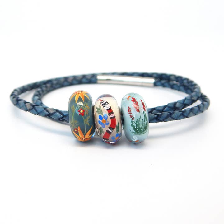 Lot de perles de serpent pour la vente par Fenton Glass Jewelry