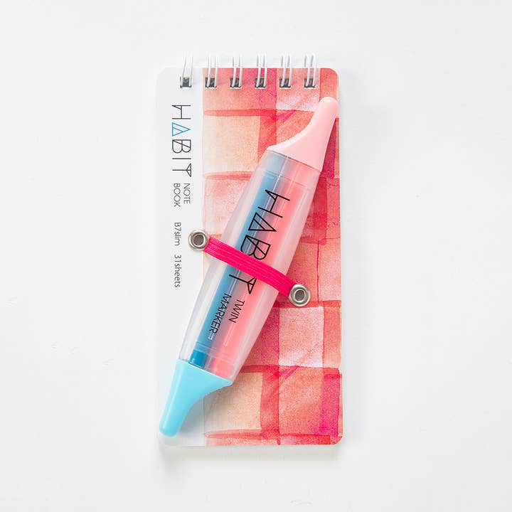 MacPherson's - Wholesale Notebook - Nakabayashi Habit Marker Notebook Set, B7, Slim, Pink