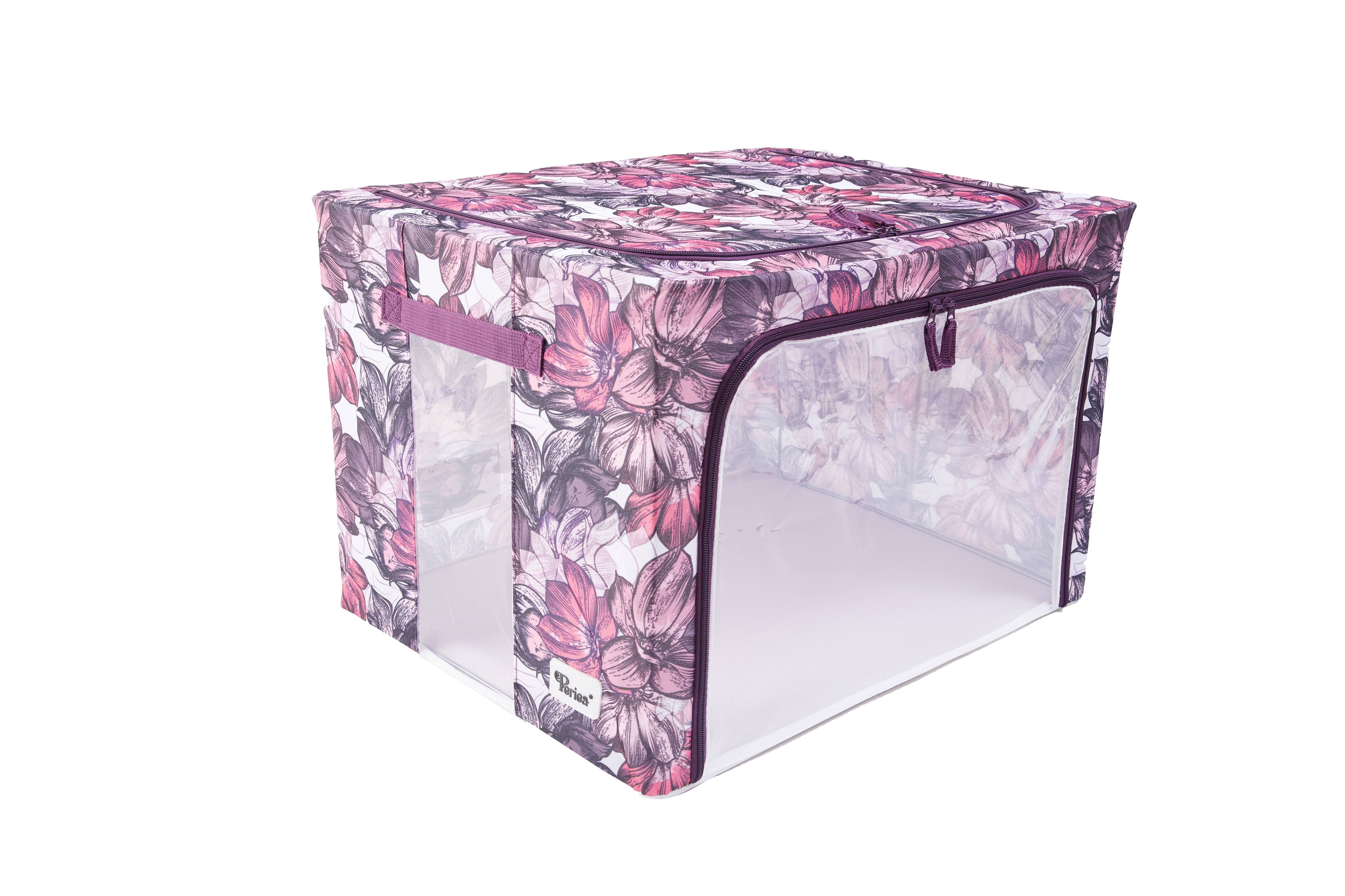 Periea - Vente Bacs de rangement - Periea Beau – Bac de rangement pliable avec structure métallique37