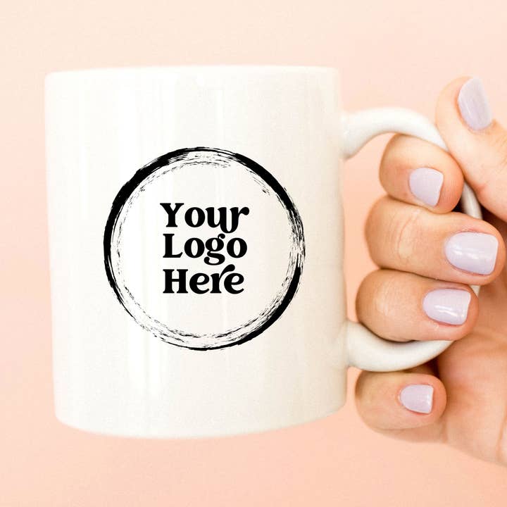 Custom Ceramic Mug for your Brand - Your Logo or Brand Here for wholesale by With Love Louise