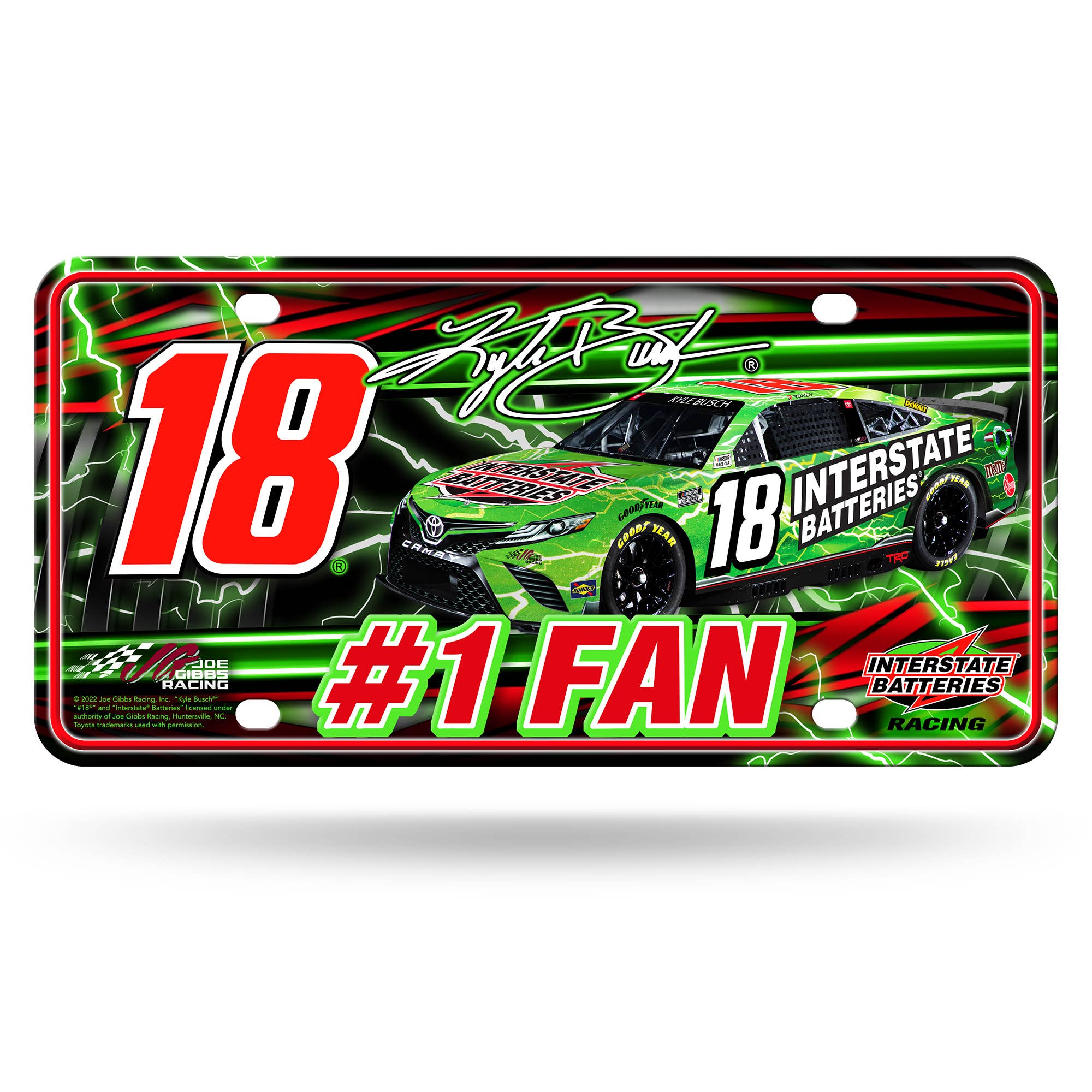 Rico Industries - Wholesale Sign - NASCAR Drivers Metal Auto Tag, #1 Fan2