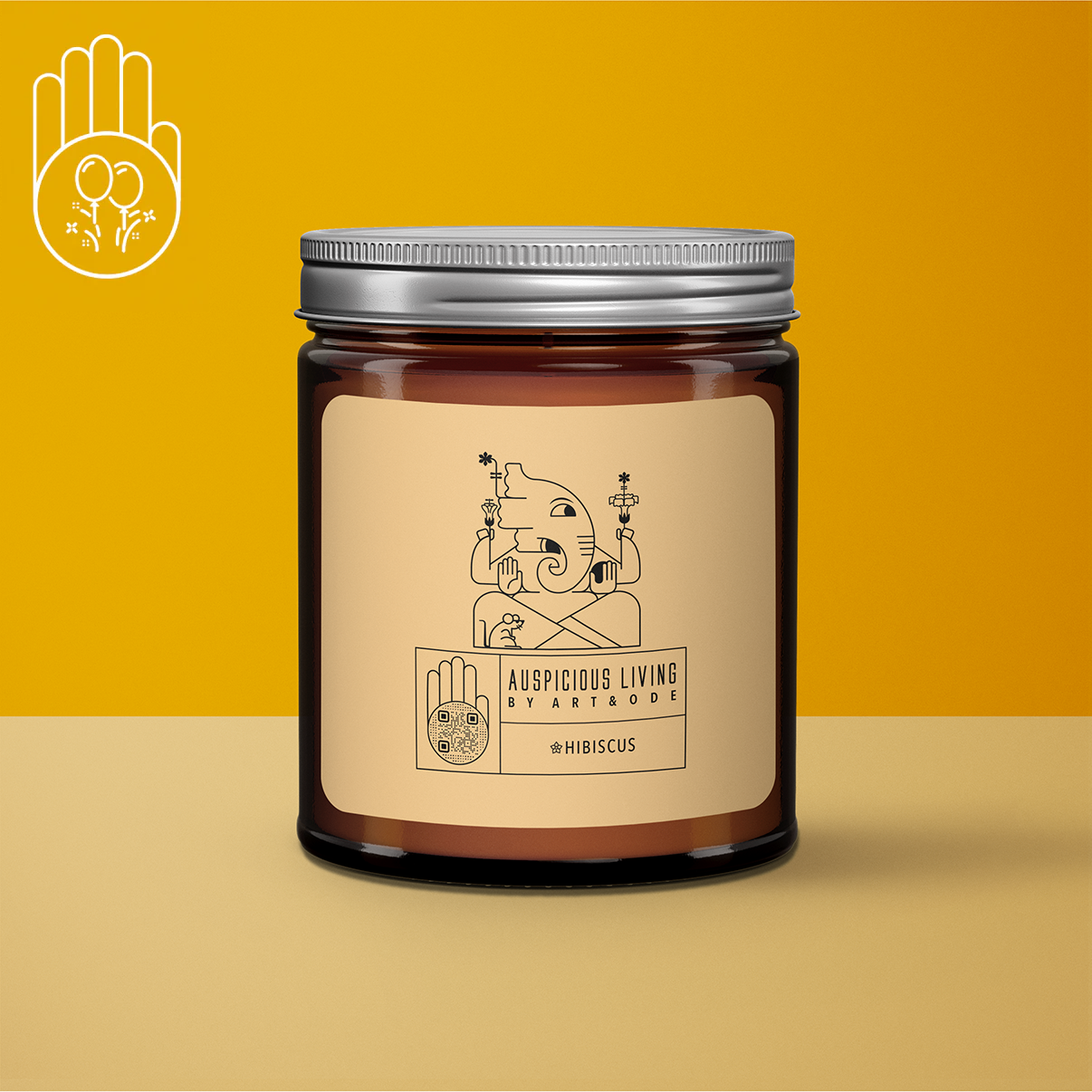 Art&Ode - Wholesale Jar/Filled Candle - Holiday Gift for A New Year 2025 Candle with Hibiscus Aroma 6