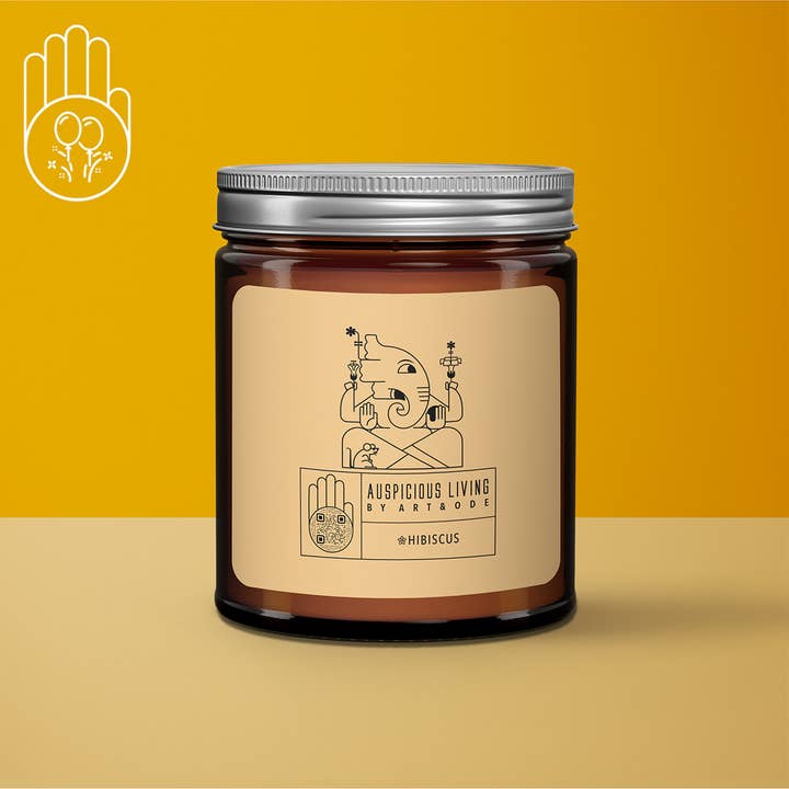 Art&Ode - Wholesale Jar/Filled Candle - Holiday Gift for A New Year 2025 Candle with Hibiscus Aroma 6