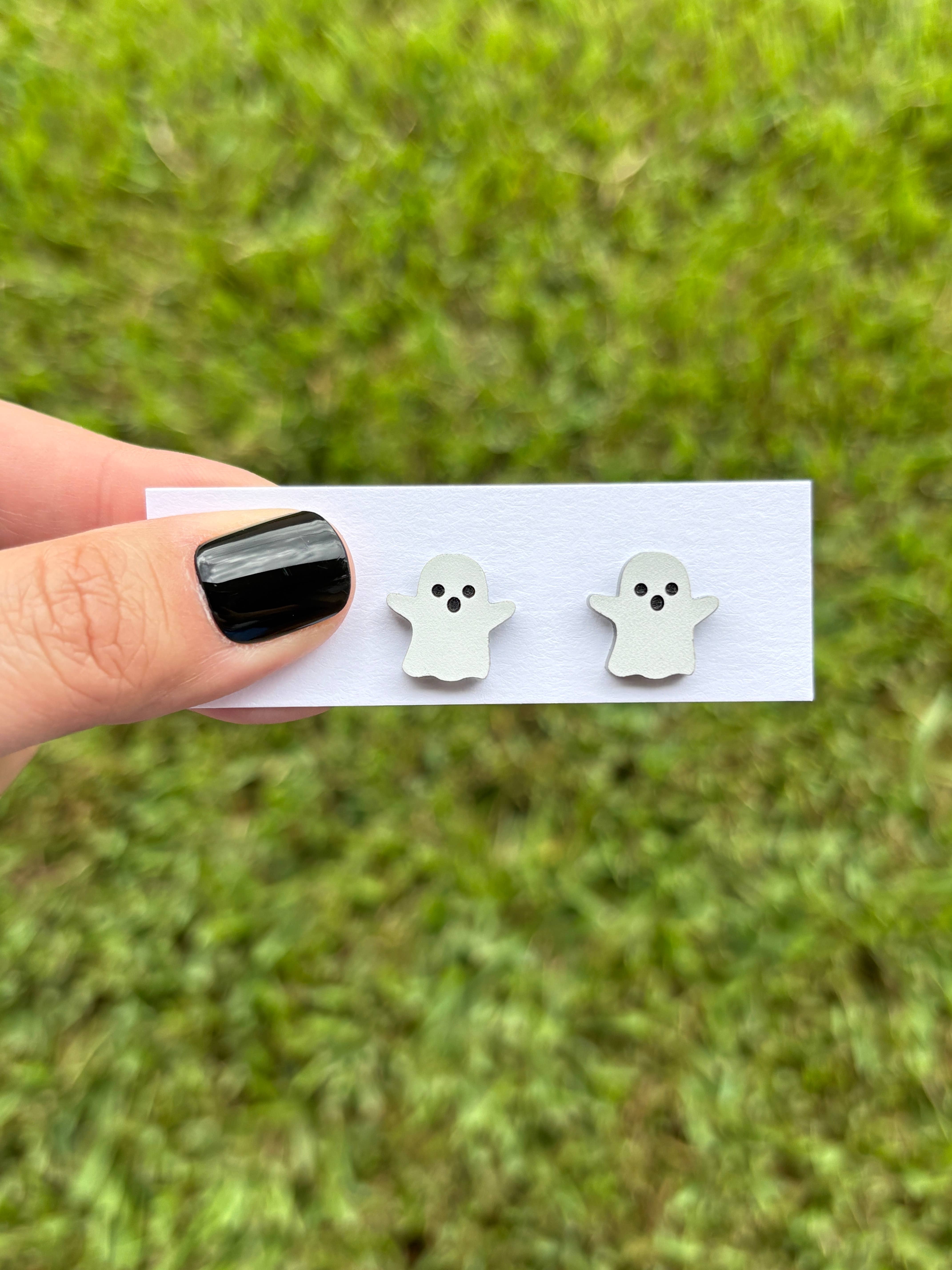Laser & Color Designs LLC - Wholesale Stud/Post Earrings - Ghost Earrings, Halloween Earrings1