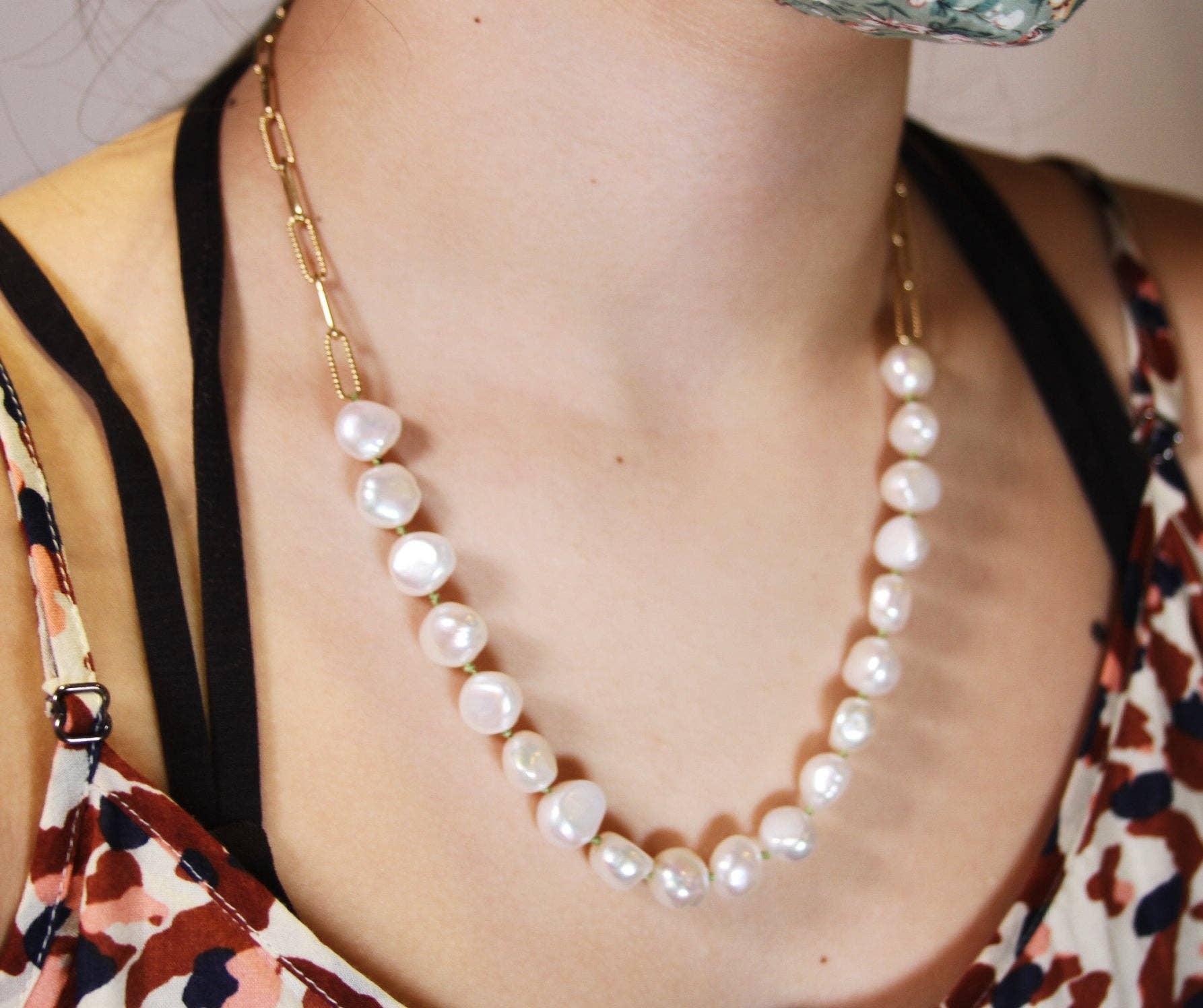 Mabel Chong - Wholesale Kralen/parelketting - Allura in paperclip ketting3