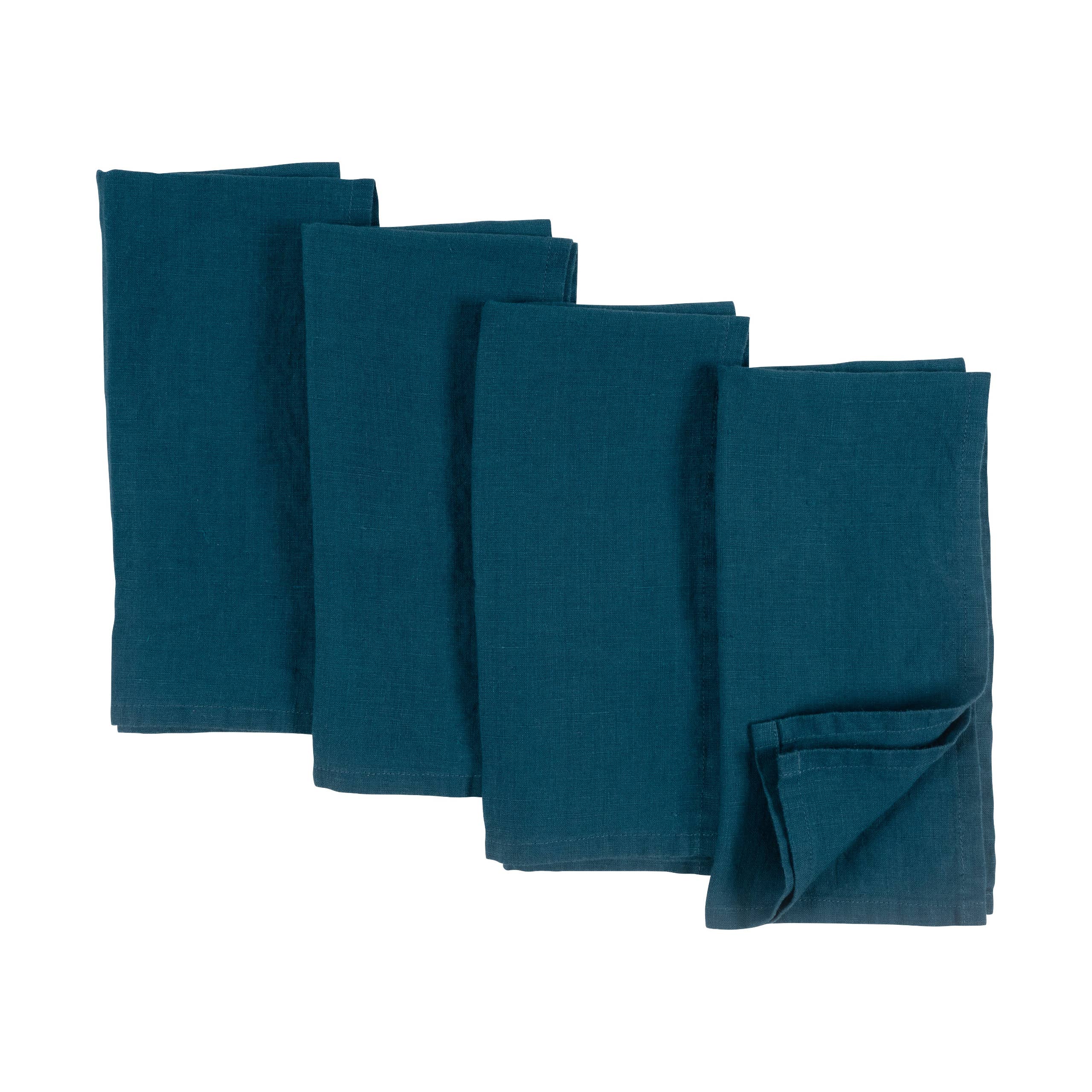 KAF Home - Wholesale Dinner & Cloth Napkin - Verona 100% Stone Washed Linen Napkins-Set Of 4, 20" x 20"2