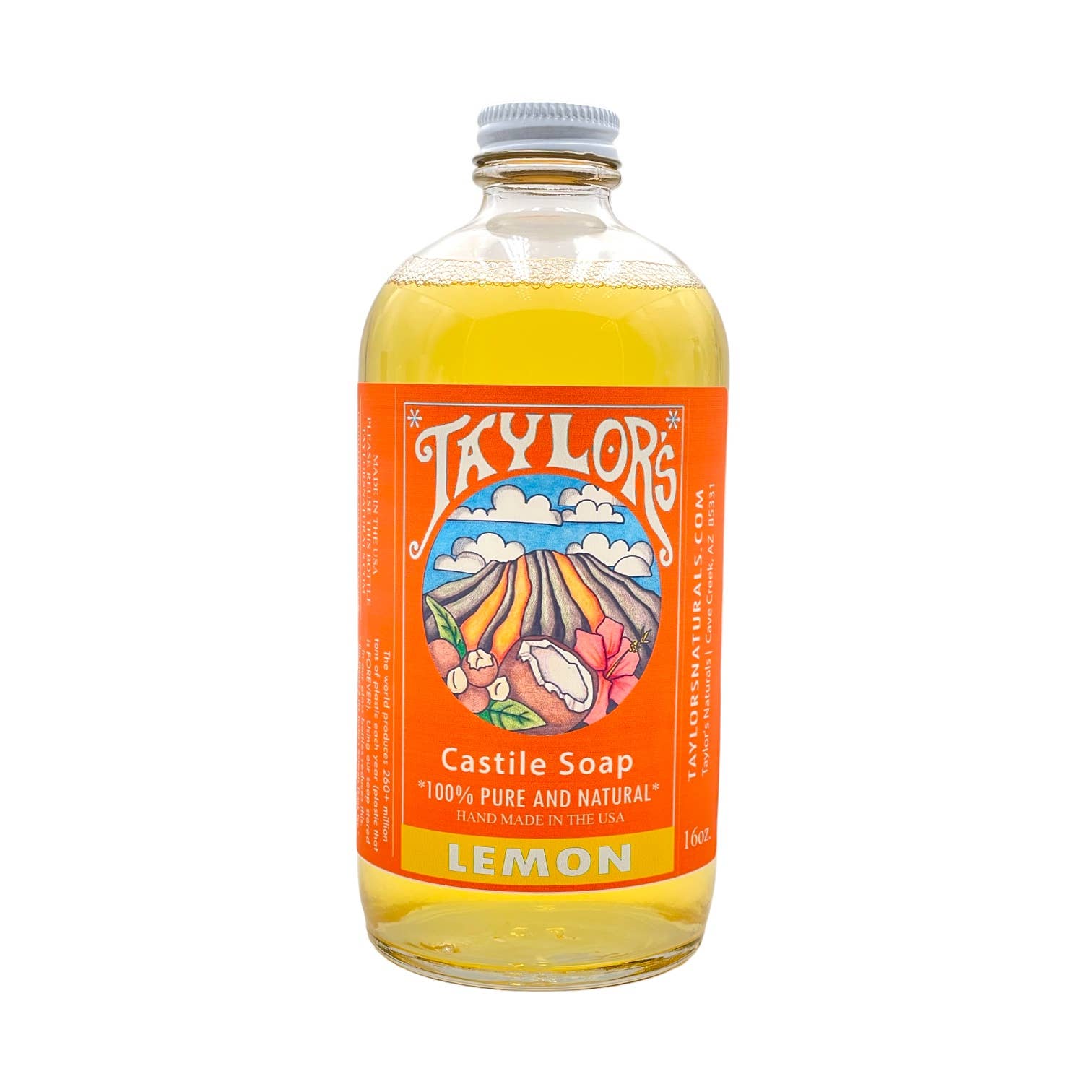 Taylor's Naturals - Wholesale Liquid Laundry Detergent - Liquid Castile Soap * All Natural - Glass Bottle 16 oz4