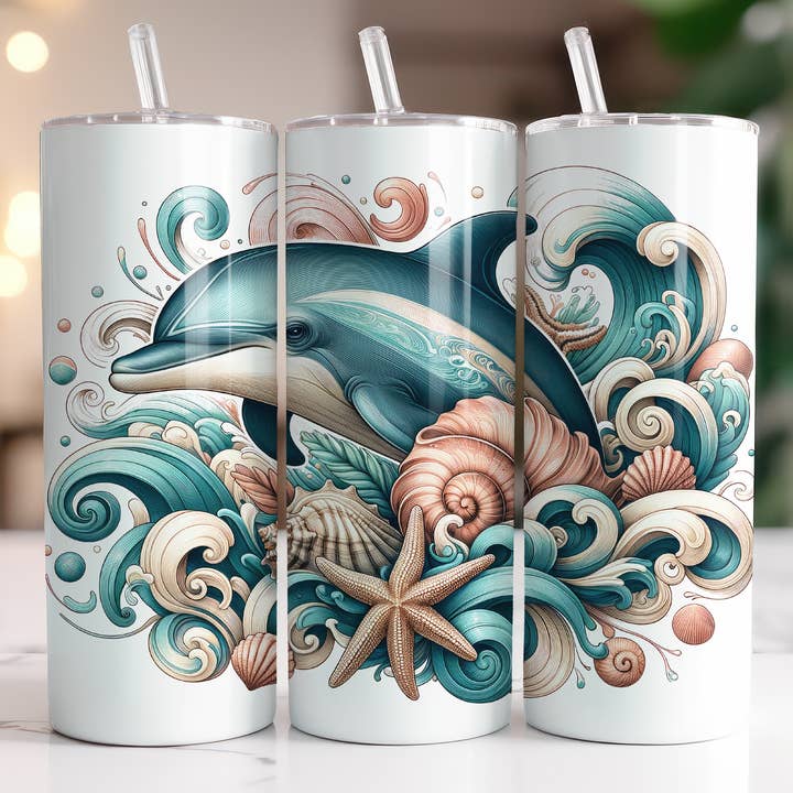 Gobelet d'été Beachy Dolphin pour la vente par FloBama Girls Wholesale