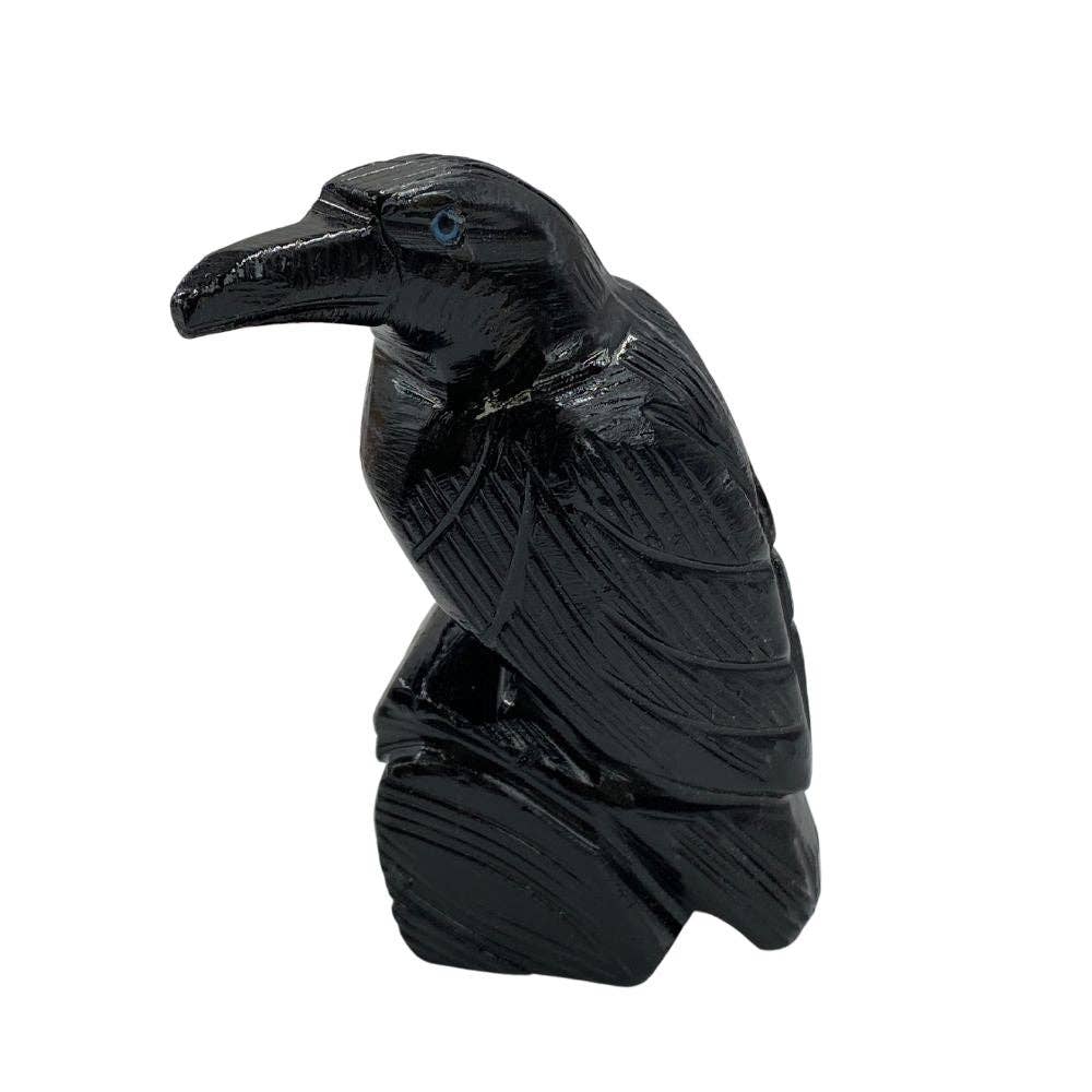 Earths Elements Wholesale - Wholesale Retailer Sample - Home Decor - Crystal Animal - Onyx Raven1