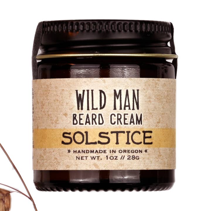 Solstice Wild Man Beard Cream - 1oz for wholesale by Wild Rose Herbs