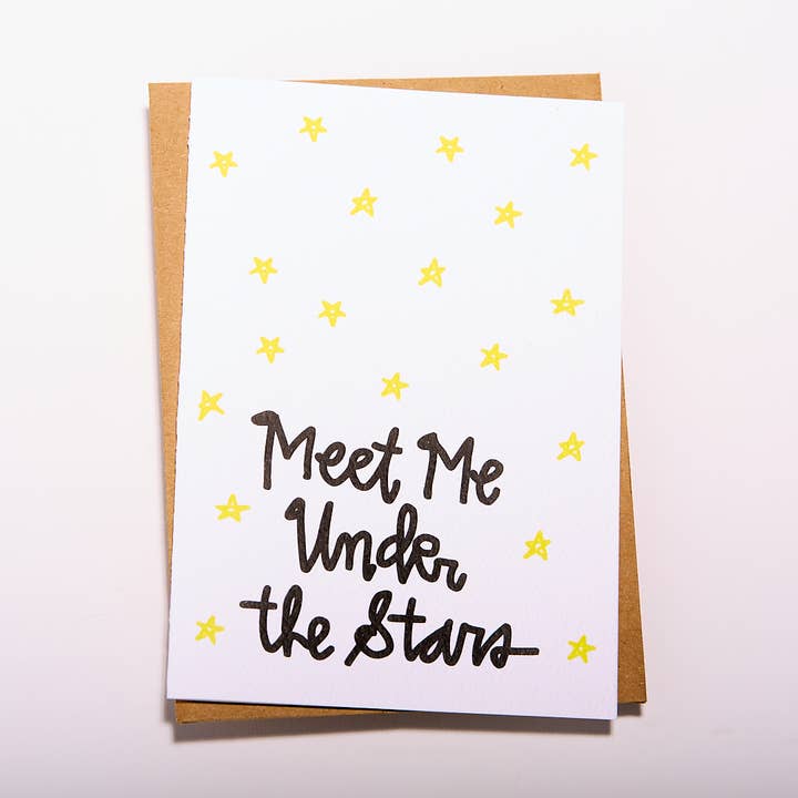 Carte Meet Me Under the Stars pour la vente par DoodleGirl Designs