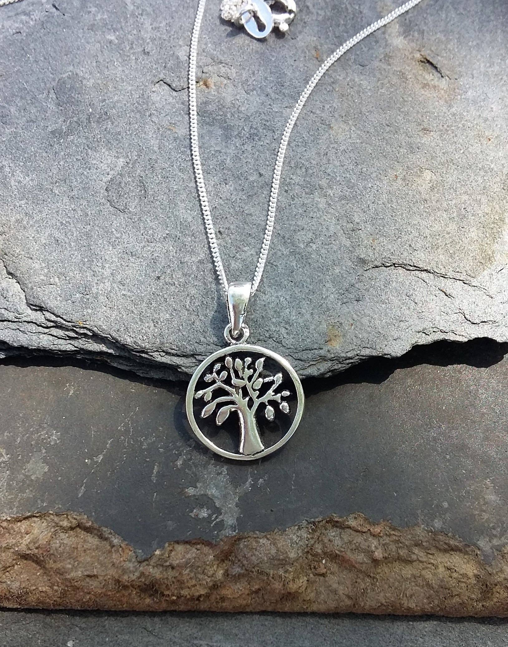Bluelily925silver - Wholesale Pendant/Charm Necklace - P486BC-Tree Of Life 925 silver pendant