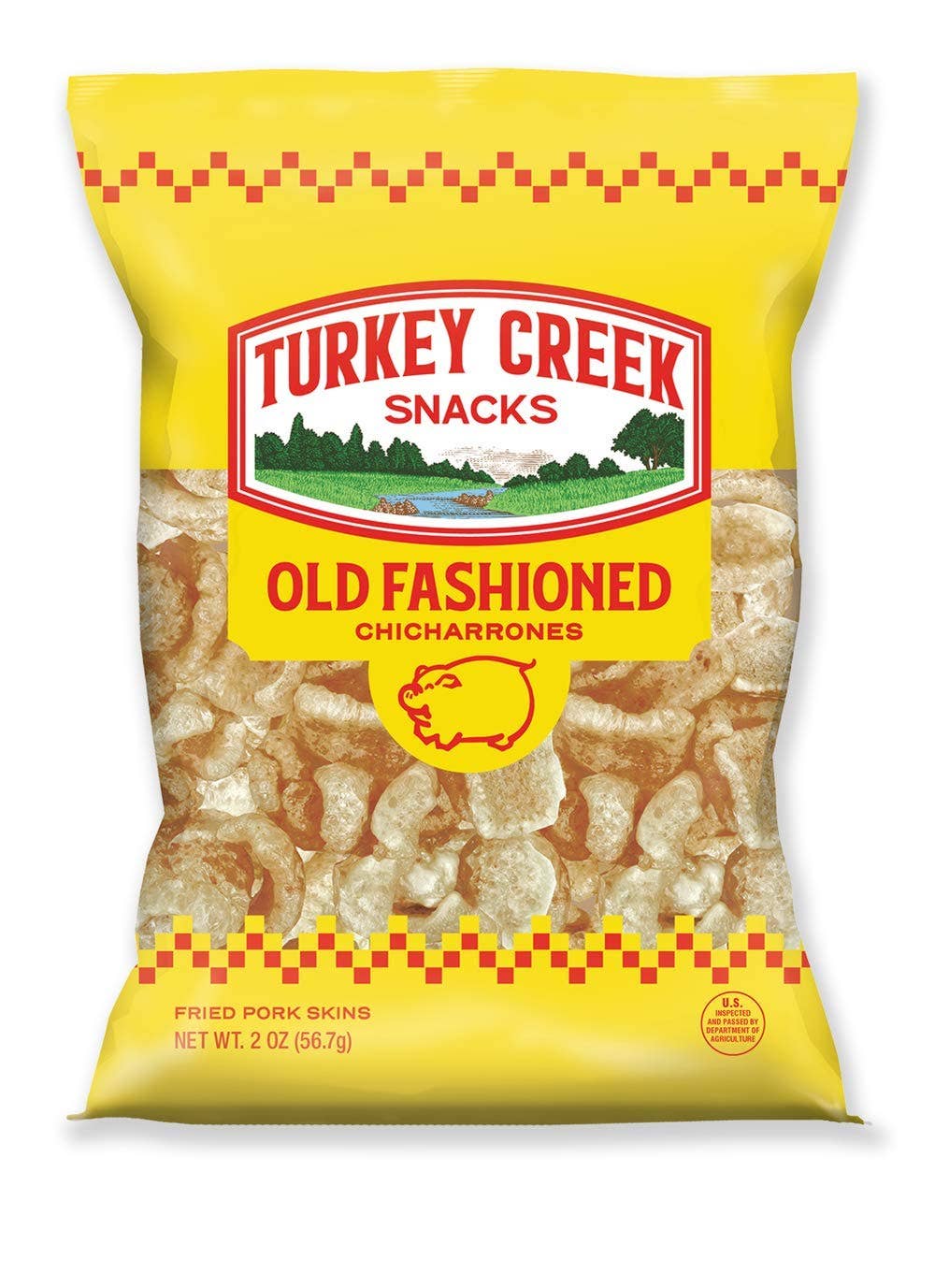 Shop The King - Wholesale Puffed Snack - Turkey Creek Pork Skin Original Peg Bag (Pack of 12)