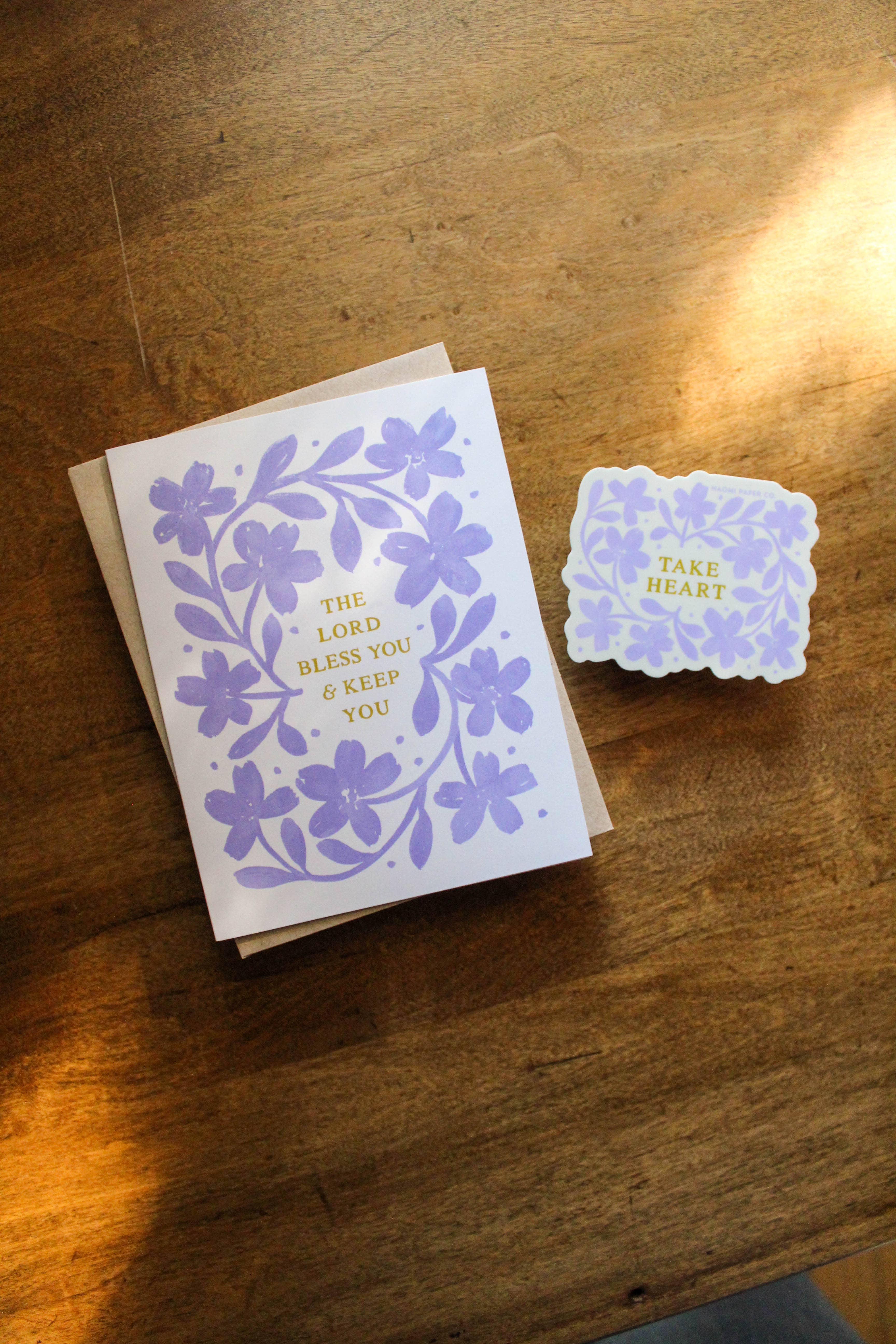 Naomi Paper Co. – wholesale Uppmuntringskort – Herren välsignar dig och behåll dig kort2