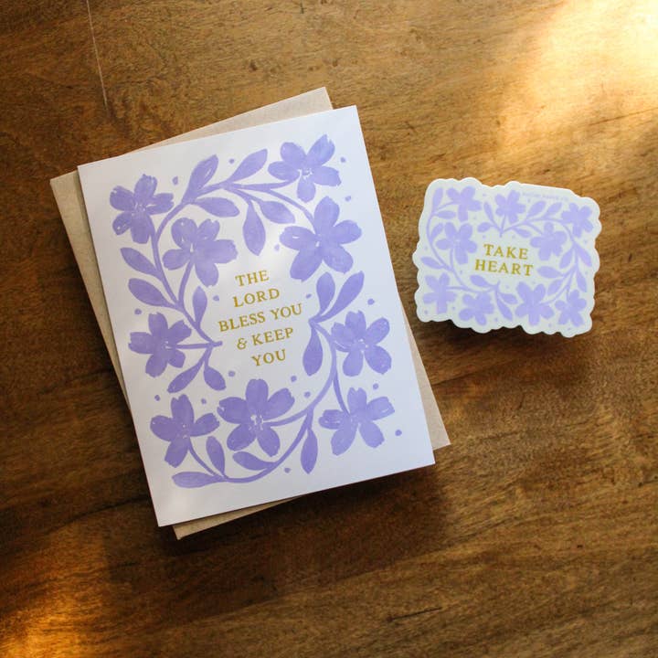 Naomi Paper Co. - Wholesale Encouragement Card - The Lord Bless You & Keep You Card2