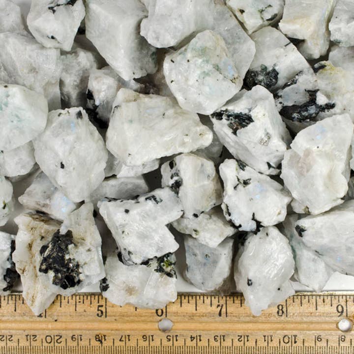 Fantasia Mining - Wholesale Spiritual Stone/Crystal - Rough Rainbow Moonstone - India - Raw Natural Stones (1 lb)2