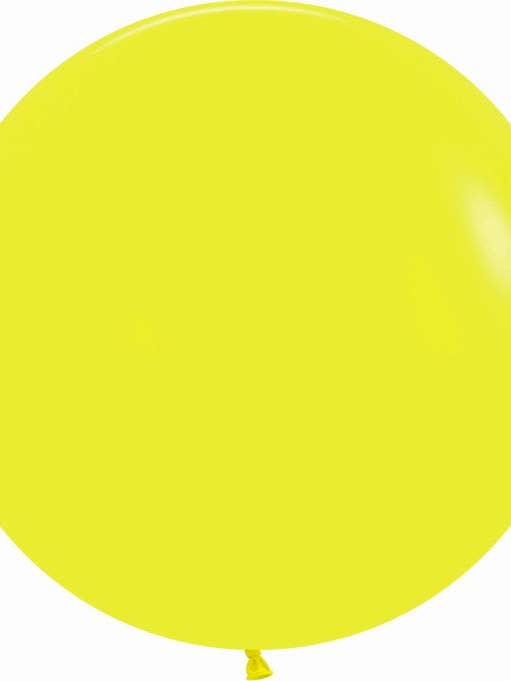 Pack of 10 YELLOW R36 latex balloons for wholesale by Mis Globos