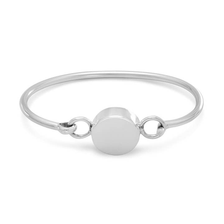Bracelete gravável redondo de 4,5 “-5" por atacado de Silver Stars Collection