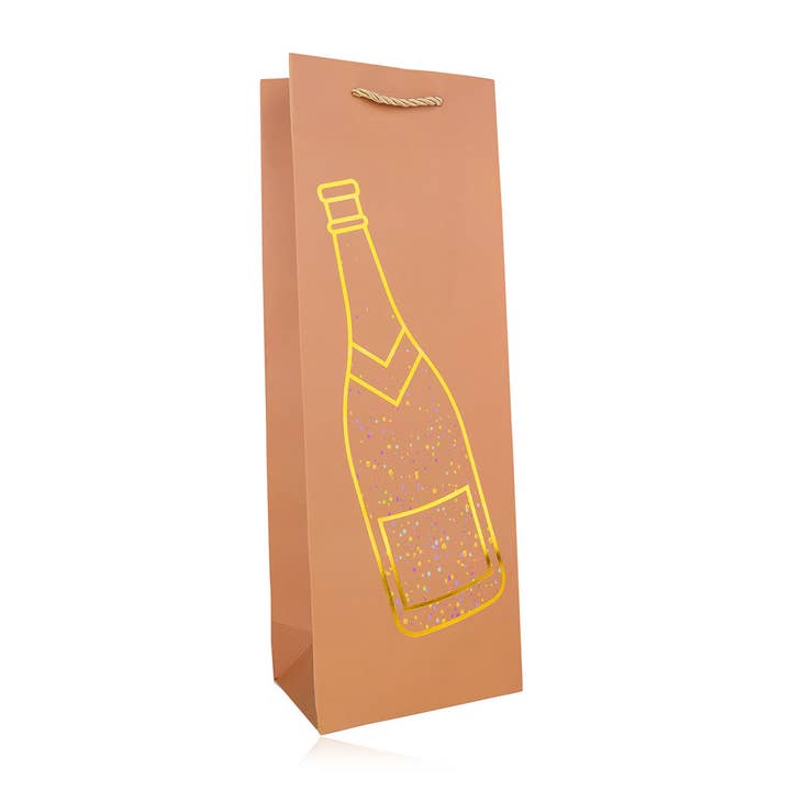 Accentra - Wholesale Gift Bag - Gift bag paper BASICS for bottles, assorted 4-pack2