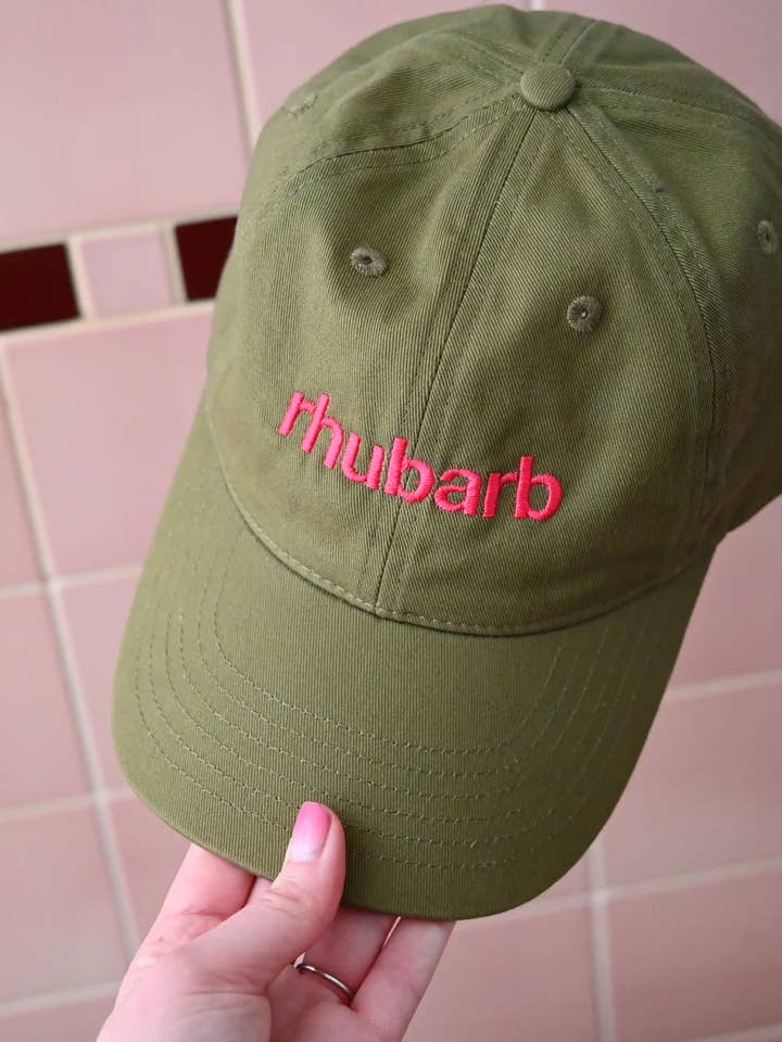 Cappellino da papà al rabarbaro per la vendita all'ingrosso da parte di Little Dipper Art