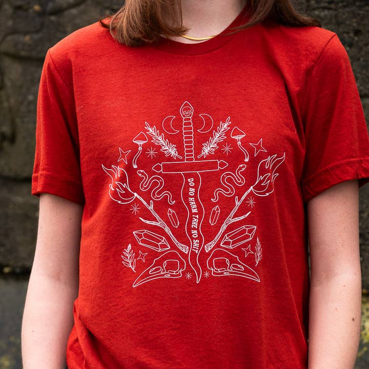 Do No Harm Crew Neck Shirt for wholesale by Feather & Fox Print Co.