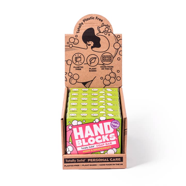 Hand Blocks - Hand Soap: Mint & Grapefruit (6 pack) for wholesale by SHOWERBLOCKS