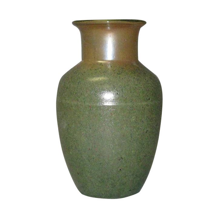 Green/Brown Top Art Glass Hemming Vase for wholesale by Dale Tiffany