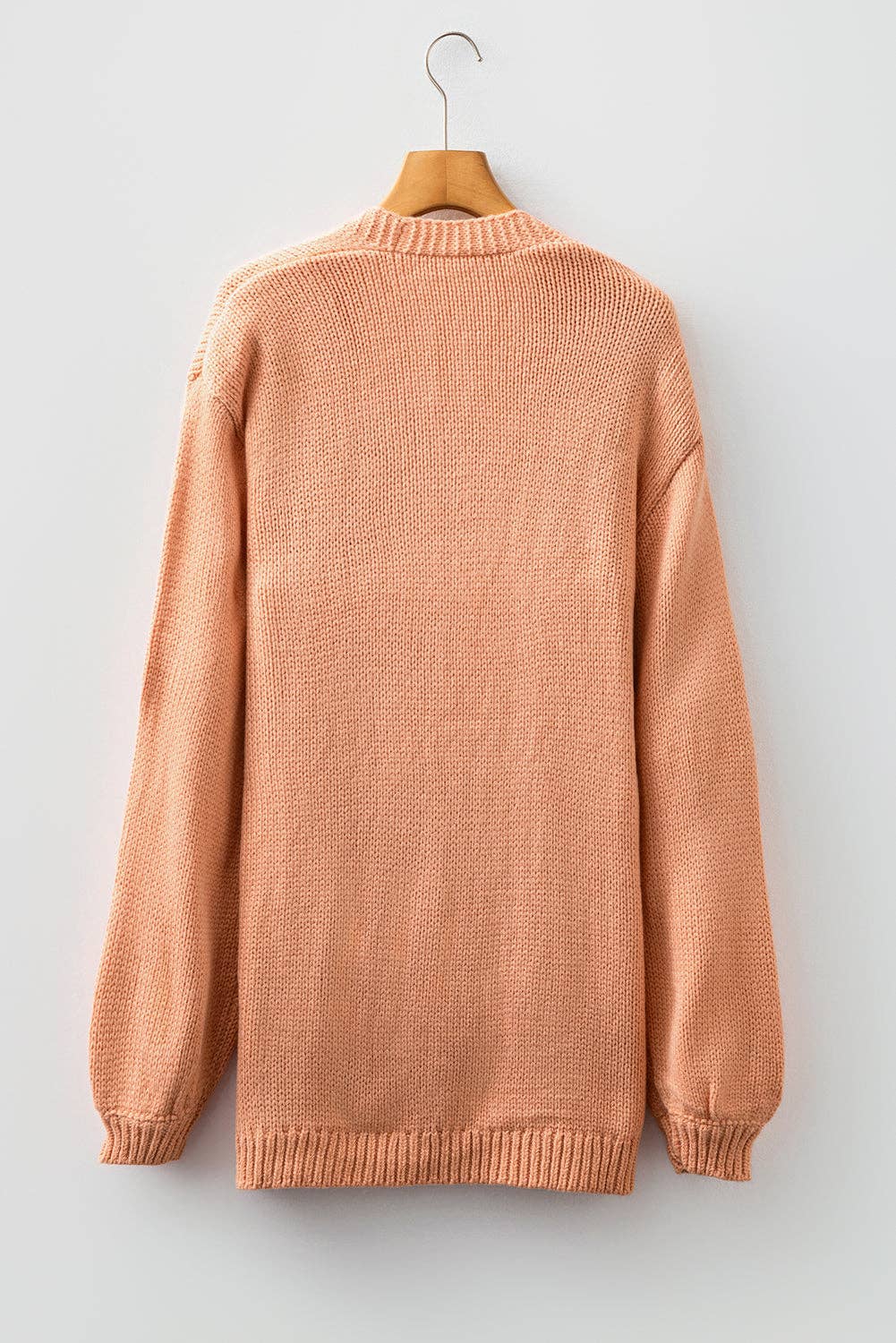 LALA LOO - Wholesale Cardigan - Women's - LALALOO Holiday Embroidered Open Front Midi Cardigan25