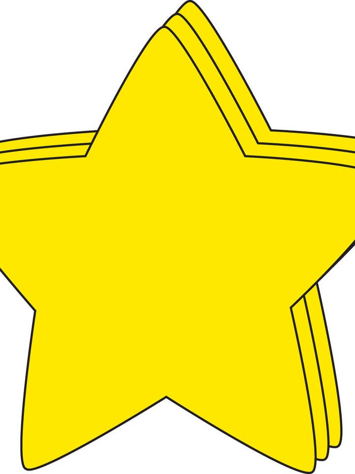 Grandes découpes créatives monochromes Star - 5,5 » pour la vente par Creative Shapes Etc.