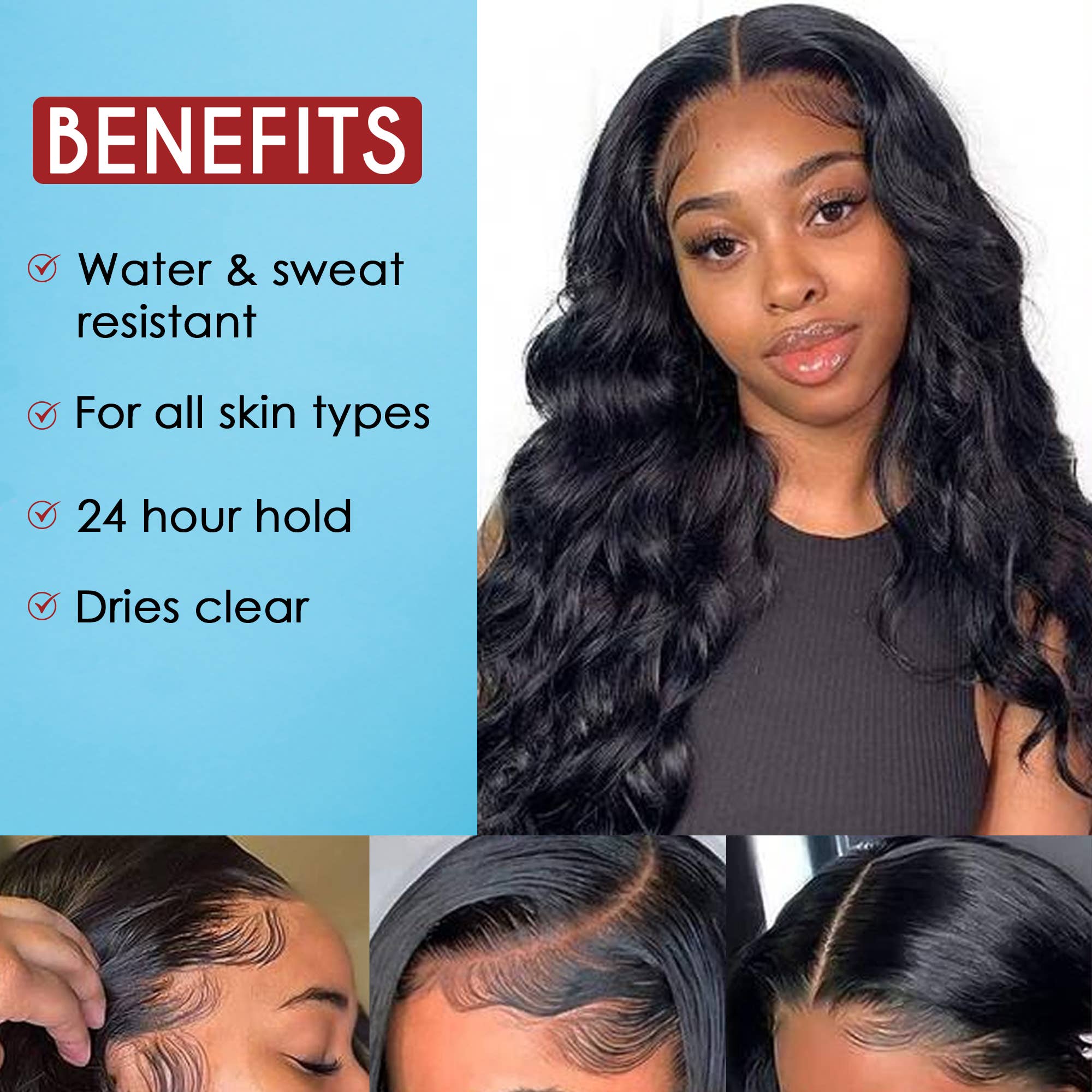 UB BRANDS INC - Wholesale Hair Styling Gel/Mousse - BossBond Lace Glue Extra & Xtreme Hold 1.3oz (2 Pack) – Stro2