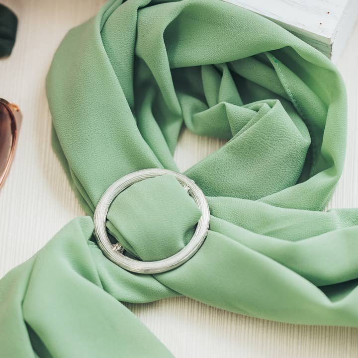 House of Morgan Pewter - Wholesale Scarf - Women's - Scarf Ring - Tree Branch - Scarves Jewelry3