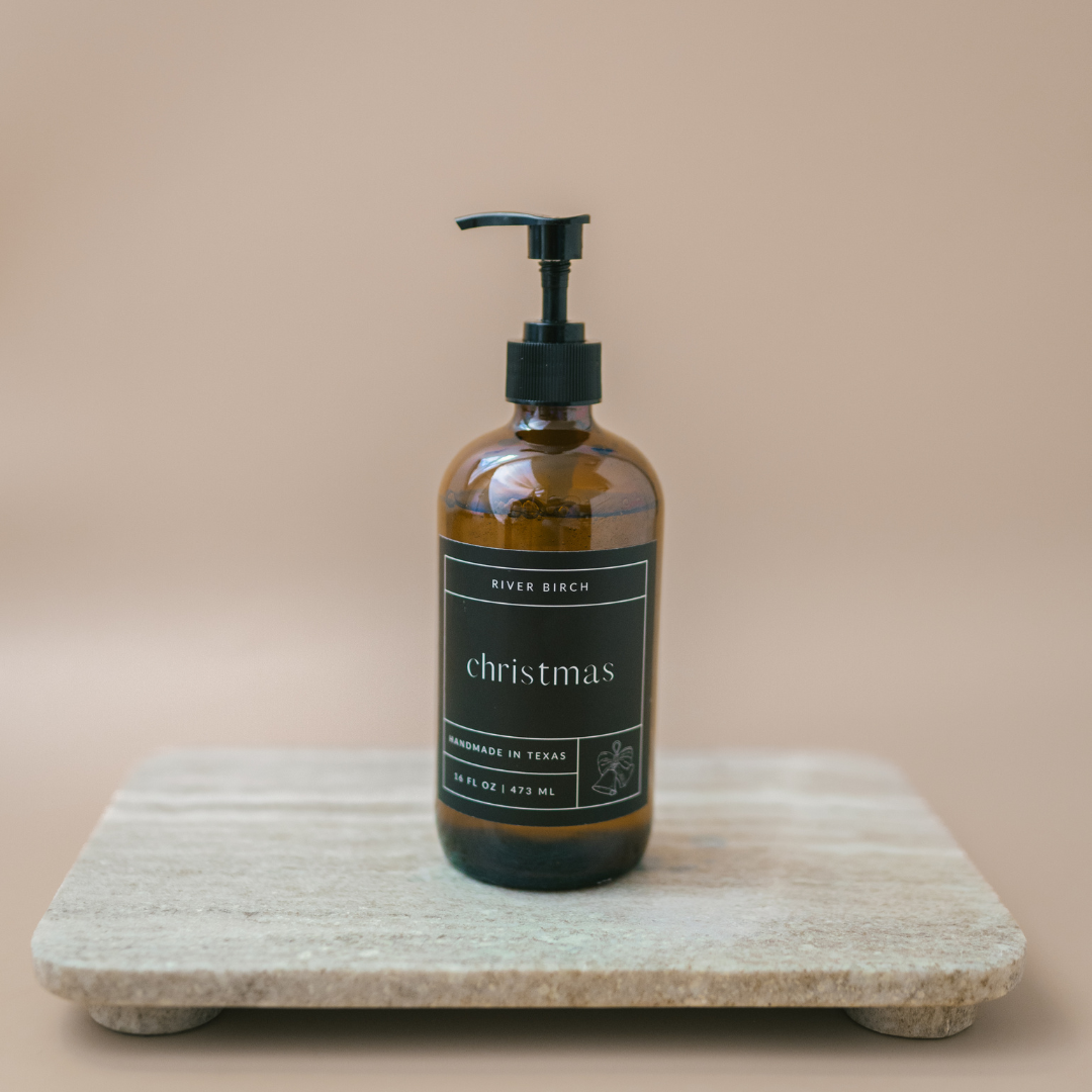 River Birch Candles – wholesale Handtvål – Jul - 16 oz bärnstensglas - handgjord - handtvätt 4