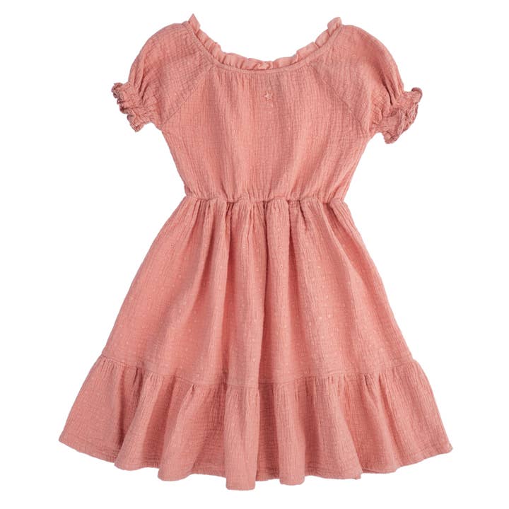 Vestido infantil con bordado suizo S31321 para venta al por mayor de Tocoto Vintage