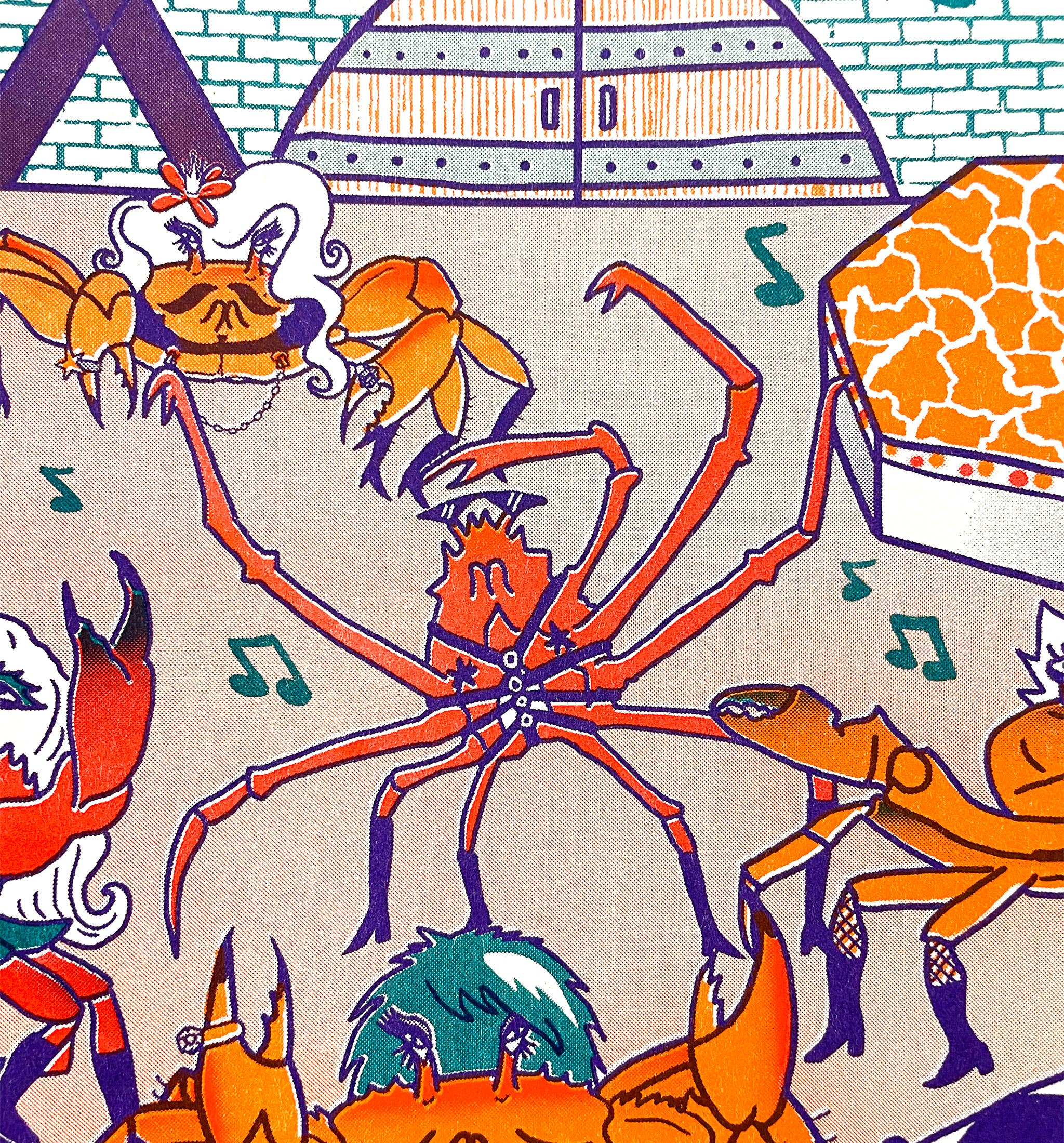 Tamiko Sidore Studio - Wholesale Art Print - THE DUNGEONess PARTY - Riso Print1