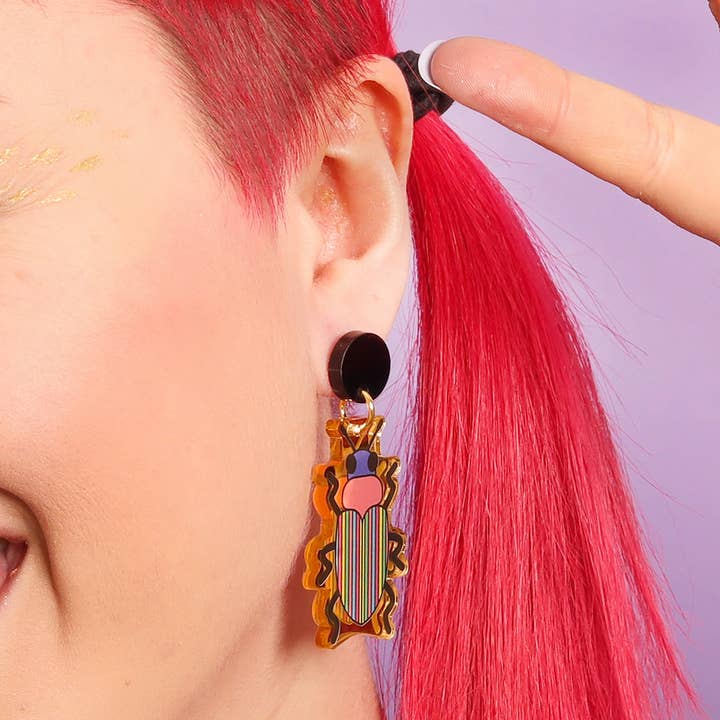 Beetle Earrings for wholesale by Miroo